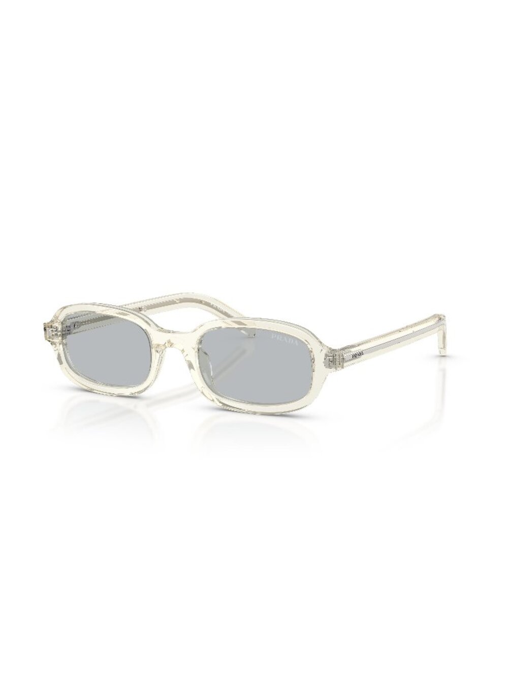 New Prada Women's Sunglasses Gold Grey Lens Acetate Frame PR D06S 12X40W 50